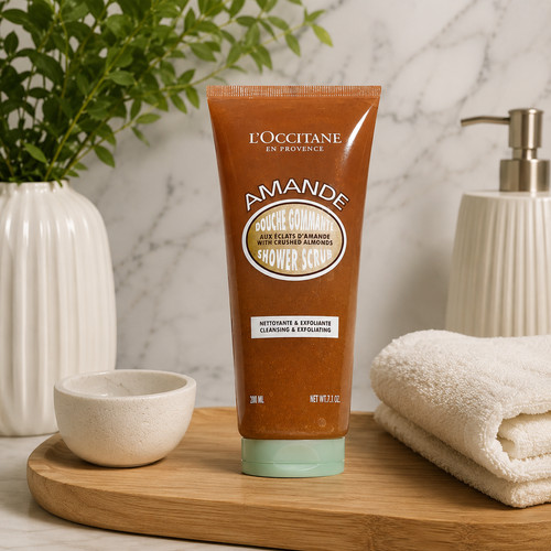 Occitane almond shower scrub - almond,