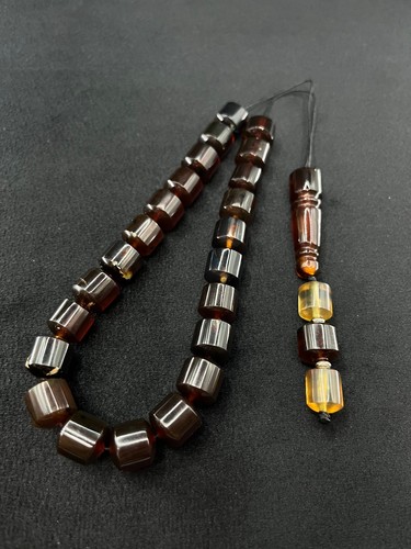 Amber komboloi heavy bead - heavy, 23-bead