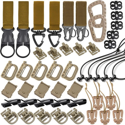 48pcs tactical gear clip set - gear,