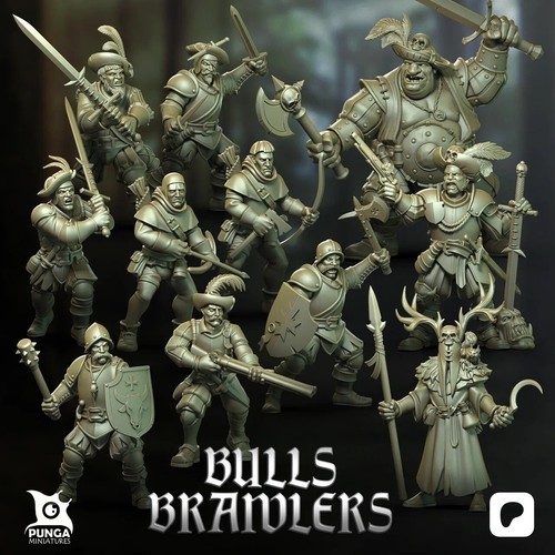 The bulls brawlers - bulls, warband