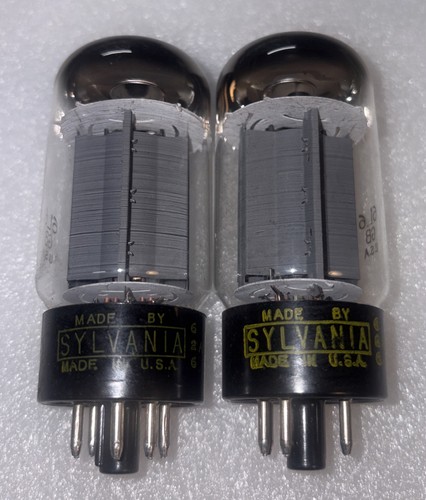Matched pair sylvania - pair, 6l6gb