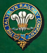 Welsh Railway Transfer Coat of Arms Advertising Sign. Talyllyn Railway Company.