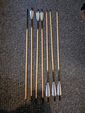 6 Handmade Pine Wood Arrows