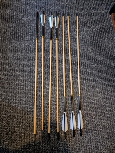 Handmade pine wood arrows - pine,