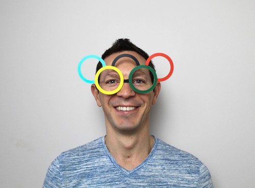 Olympic style rings glasses - 5,