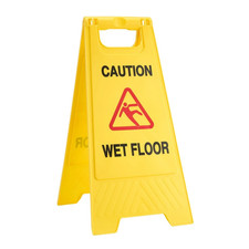 Wet Floor Caution Sign Plastic