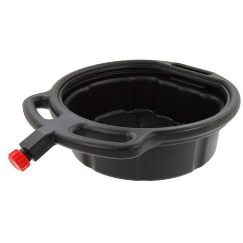 Oil drain pan with - drain, pouring