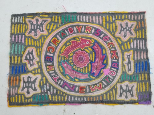 Vintage traditional kuna mola - vintage,
