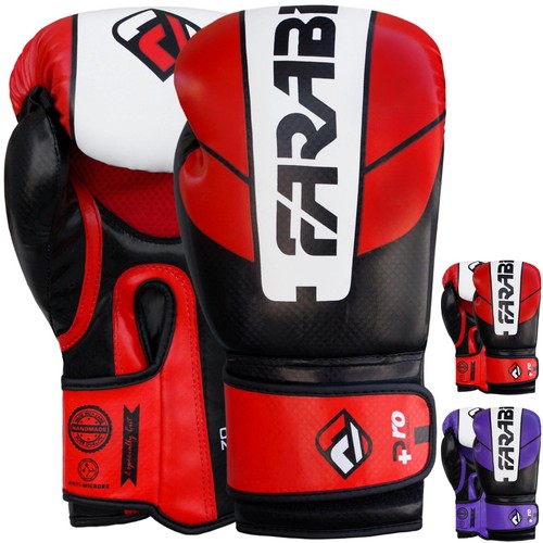 Farabi leather boxing gloves - leather,