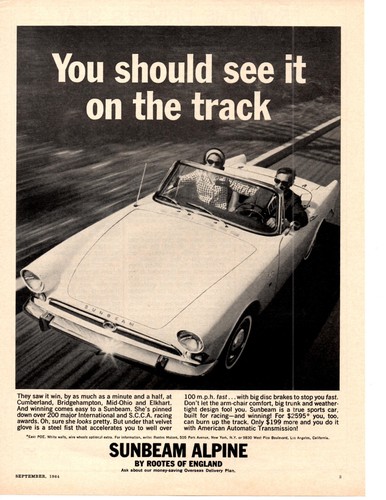 1964 sunbeam alpine - 1964,