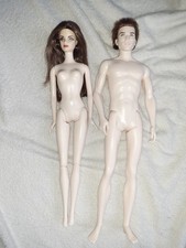 RARE 2000s Barbie Twilight Vampire Bella & Edward Cullen  Dolls Mattel Nude