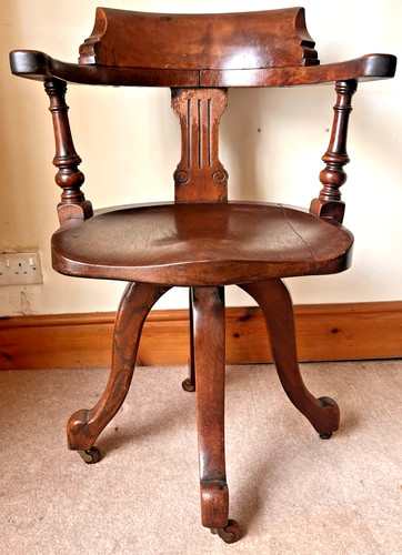 Victorian antique solid - solid, elm