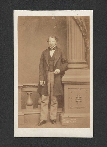 C1860 cdv photo card - card,