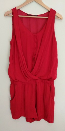 Zara red sleeveless button - zara,