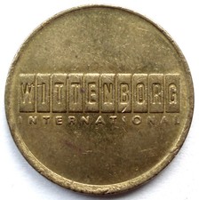 DENMARK WITTENBORG INTERNATIONAL Vending Machine Token 22.8mm 6g Brass ZZ2.1