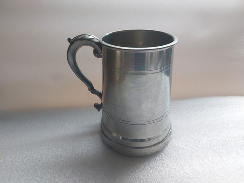 Antique pewter pint tankard - antique,