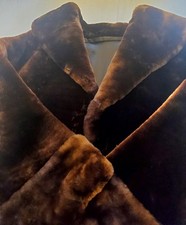 Vintage Ladies Thick Beaver Lamb Winter Coat-Size 18/20 DEEP LUXURIOUS BROWN