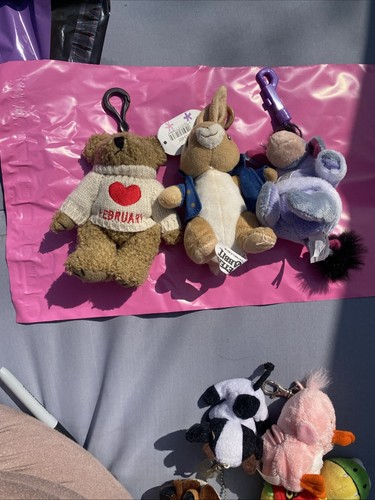 Bundle soft toy clip keyring - bundle,