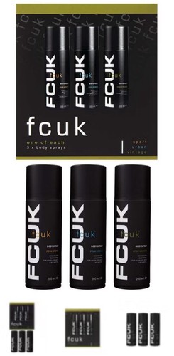 Fcuk gift set - set, (3×200ml)
