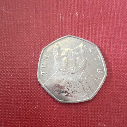 2017 50p coin tom kitten - coin,