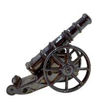 Vintage Cast Iron Lustre Ware Field Cannon Ornament Door Stop 12"  Heavy 2 Kgs