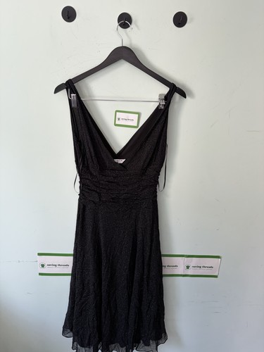 Retro black glitter midi party - glitter,