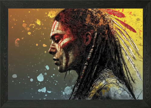 Native american warrior - native,