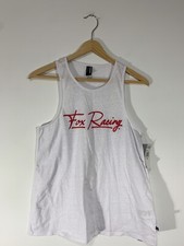 Fox Racing Super Speedway Tank Top Size: SMALL NWT White