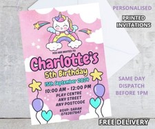 Personalised PRINTED UNICORN