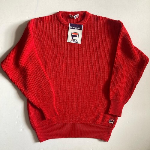 Vintage 1980s fila crew neck - crew,