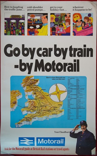 Car train by - train, motorail