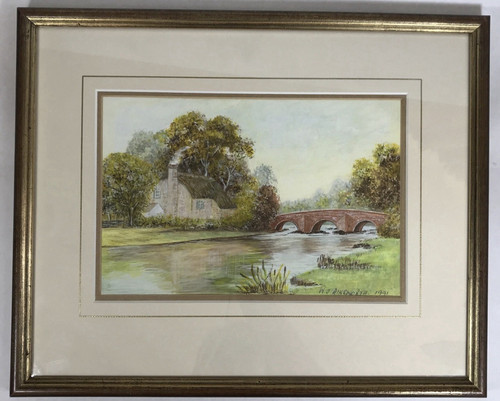 Watercolour painting english - painting,