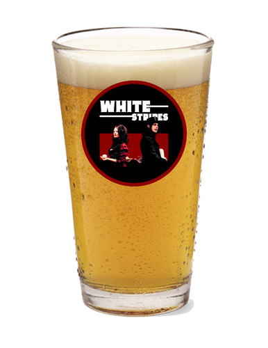 The white stripes 16oz - (red),