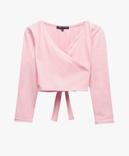 Trotters Chelsea Clothing Company Pink Cross-over Ballet Cardigan Wrap (4-5 Yrs)