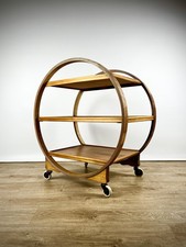 Beautiful Art Deco Trolley Drinks Cart Walnut Mid Century English 1930s