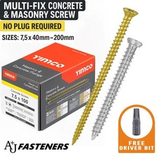 Concrete screws frame - concrete, fixing