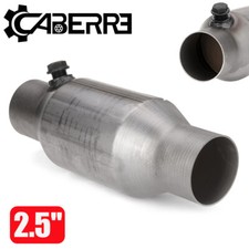 Universal 2.5" Sports Cat Catalytic Converter High Flow 400 Cell Stainless Steel