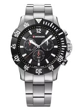 Wenger Swiss Army Men's 01.0643.117 Seaforce Black Dial Watch 43mm MSRP $410