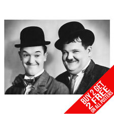 LAUREL AND HARDY POSTER ART PRINT A4 A3 -BUY 2 GET ANY 2 FREE