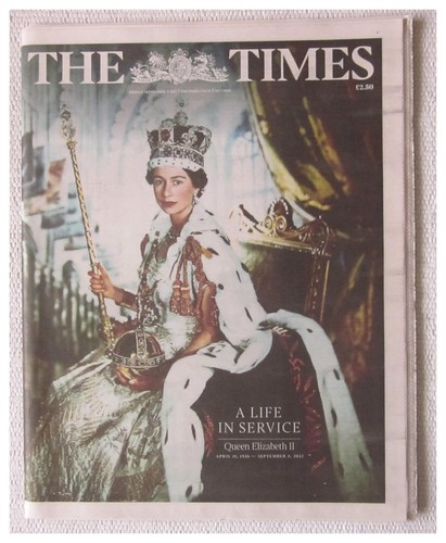 The times newspaper - newspaper,, death
