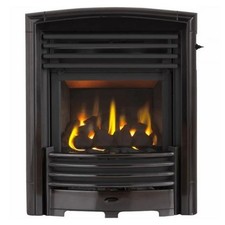 Valor Petrus Slimline Homeflame Gas Fire Black/Chrome 0596351