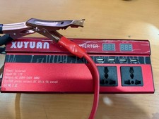 6000W Caravan Van Converter Power Inverter DC 12VTo AC 240V LCD 3 UK Socket 4USB