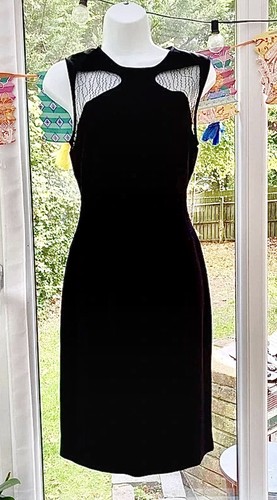 Reiss black lace mesh - lace,
