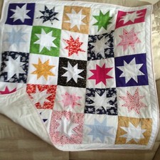 Handmade Star Lap Quilt