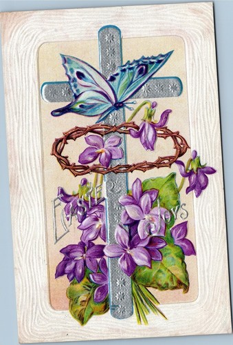 Easter joys silver cross - -,