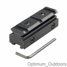 11mm Dovetail to 20mm Weaver / Dovetail Rail Riser Mount Base Adapter Converter