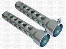 PAIR OF EXHAUST MUTES FOR TRIUMPH T120 TT
