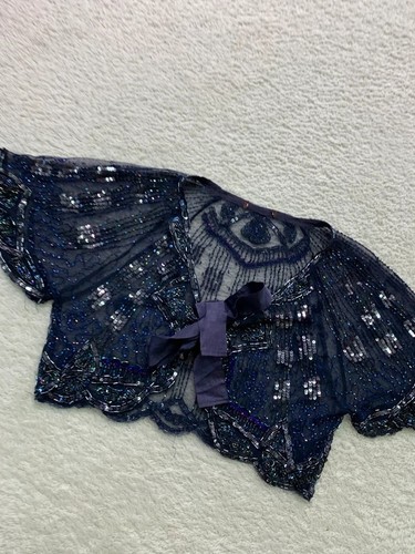 Vintage sequin beaded bolero - vintage,