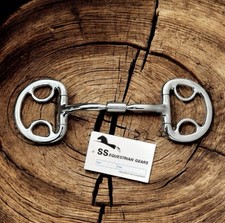 Loop Ring Eggbutt Comfy Barrel Snaffle Bit Equestrian Tack Horse Bits