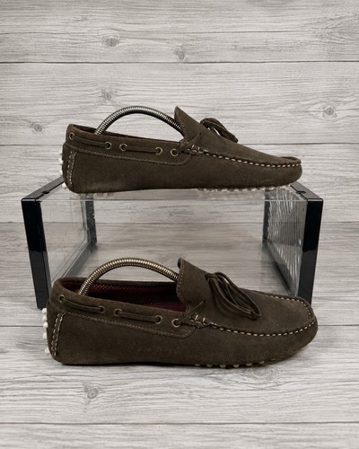 Poste brown suede - suede, tassel